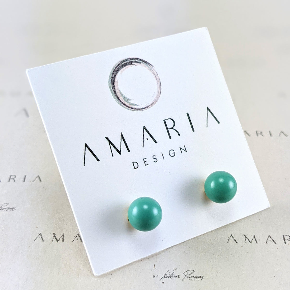 Jade crystal pearl earrings
