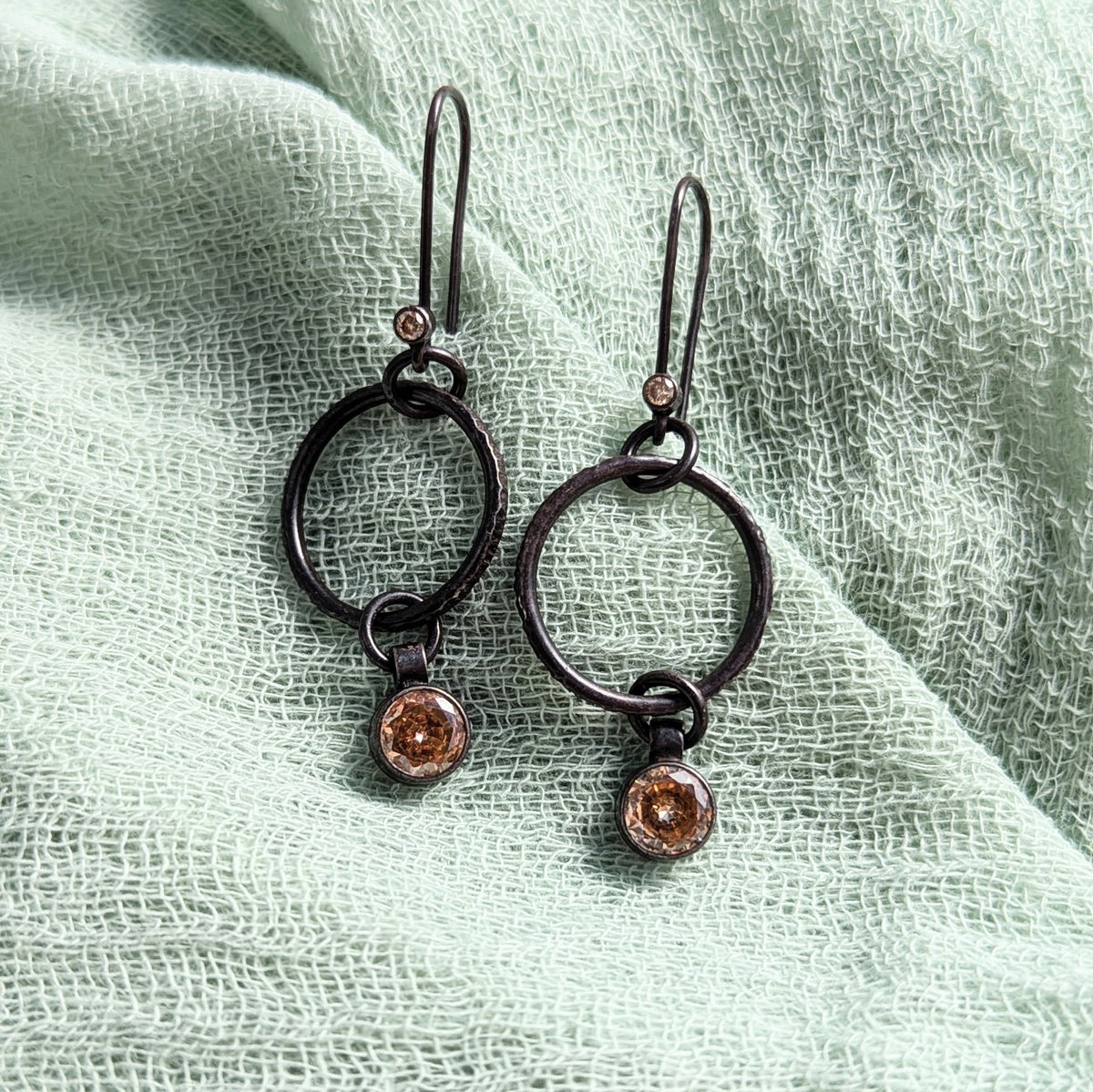 Golden Zirconia Earrings