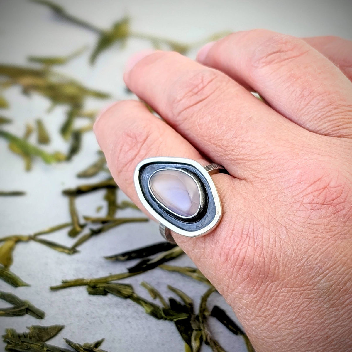 Holley Blue silver ring
