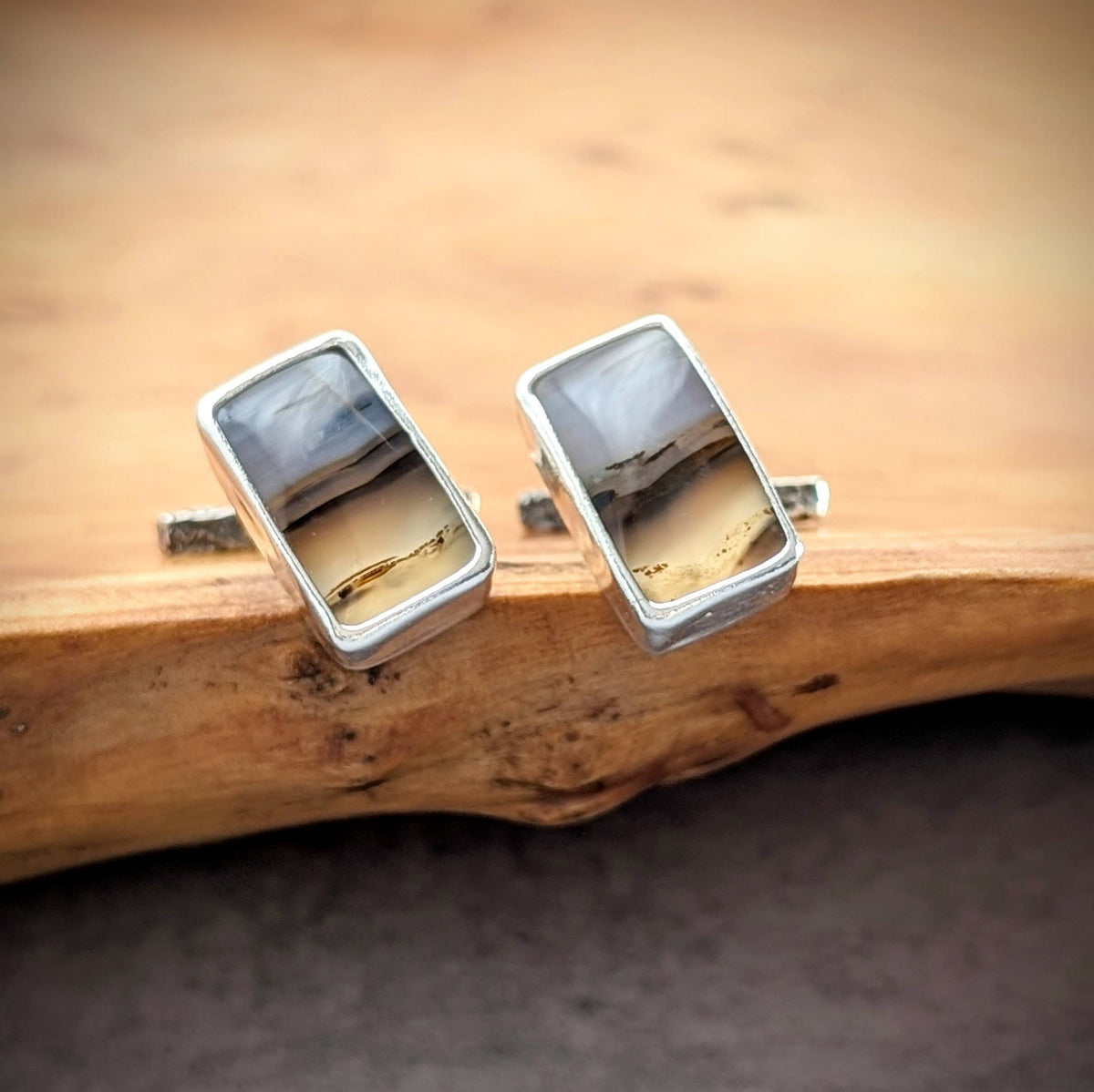 Montana Agate Cuff Links
