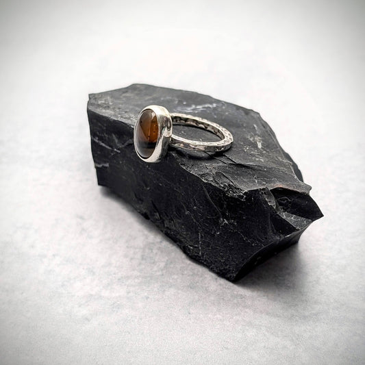 Minimalist Montana Agate Ring