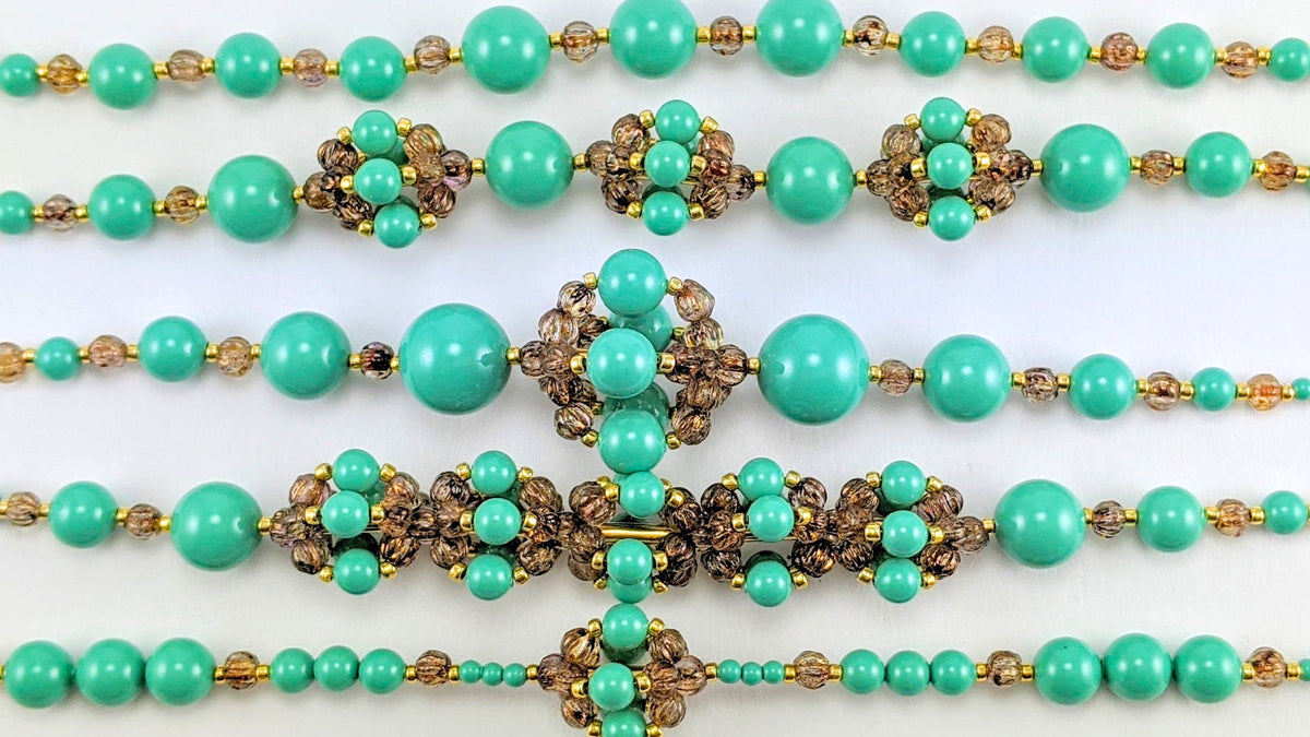 Jade crystal pearl bracelet