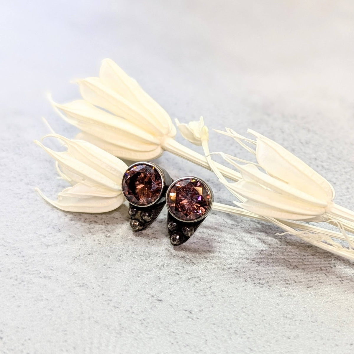 Umber Zirconia Studs