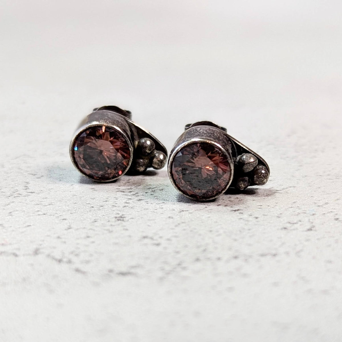 Umber Zirconia Studs