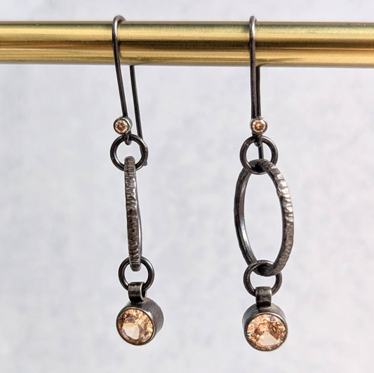 Golden Zirconia Earrings