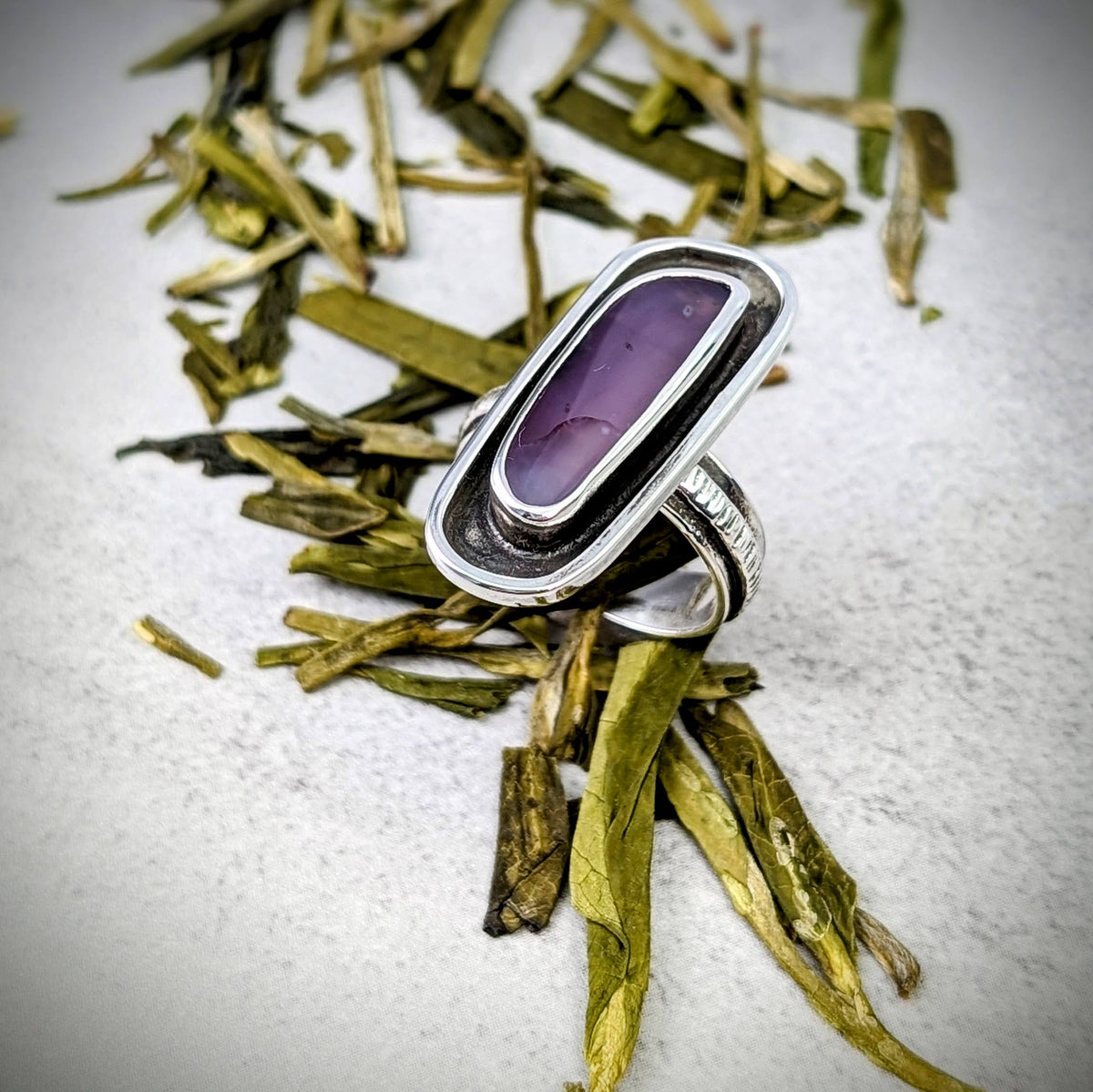 Holley Blue silver ring