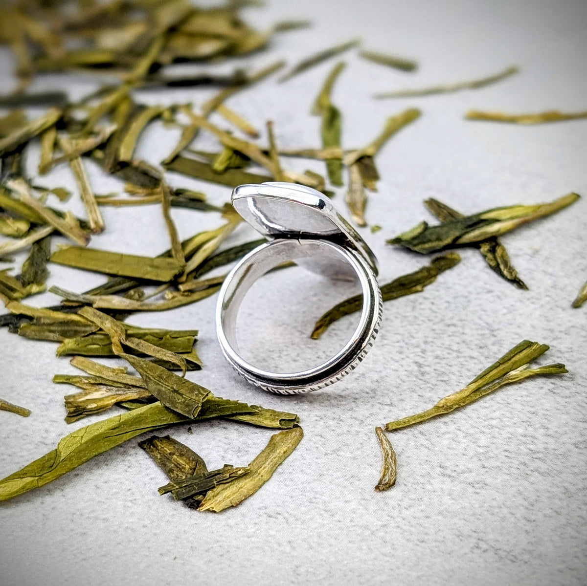 Holley Blue silver ring
