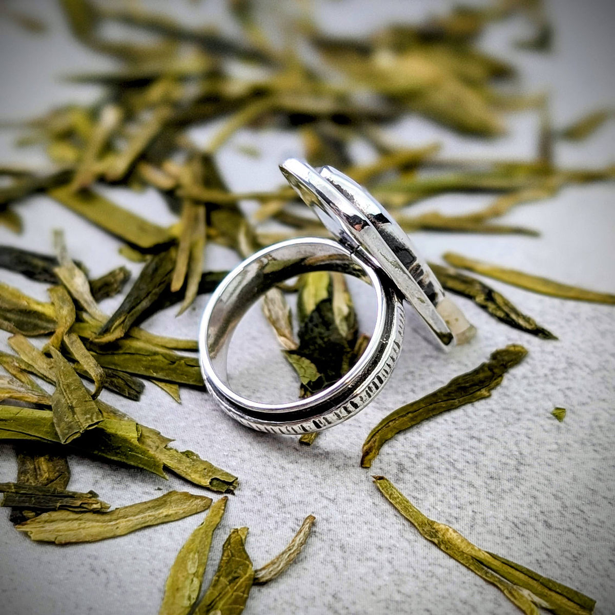 Holley Blue silver ring