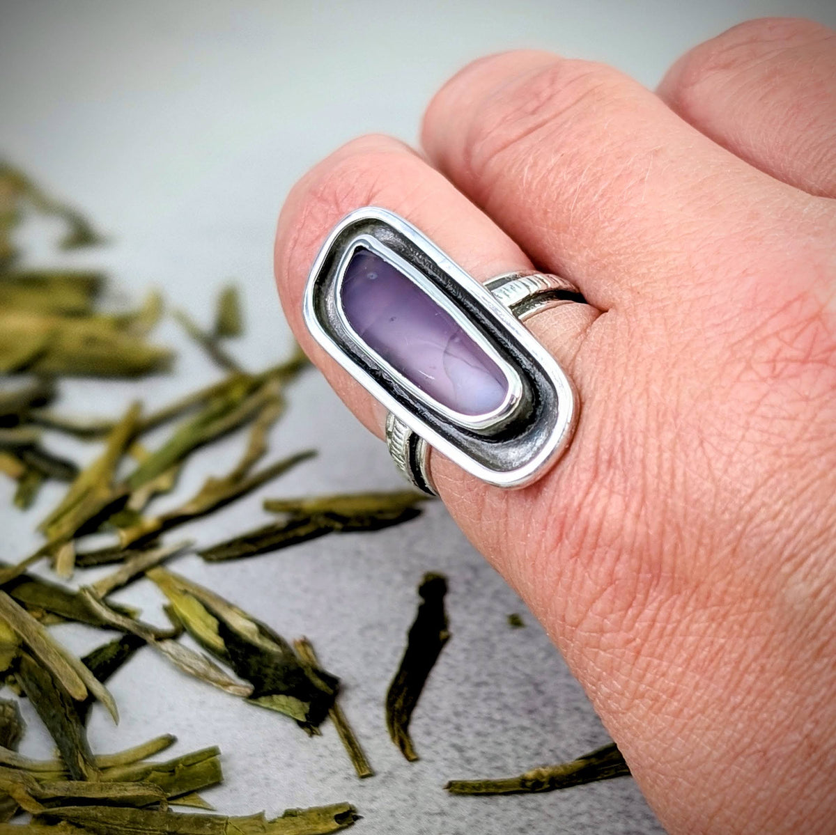Holley Blue silver ring