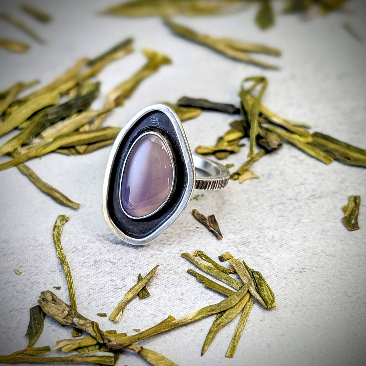 Holley Blue silver ring