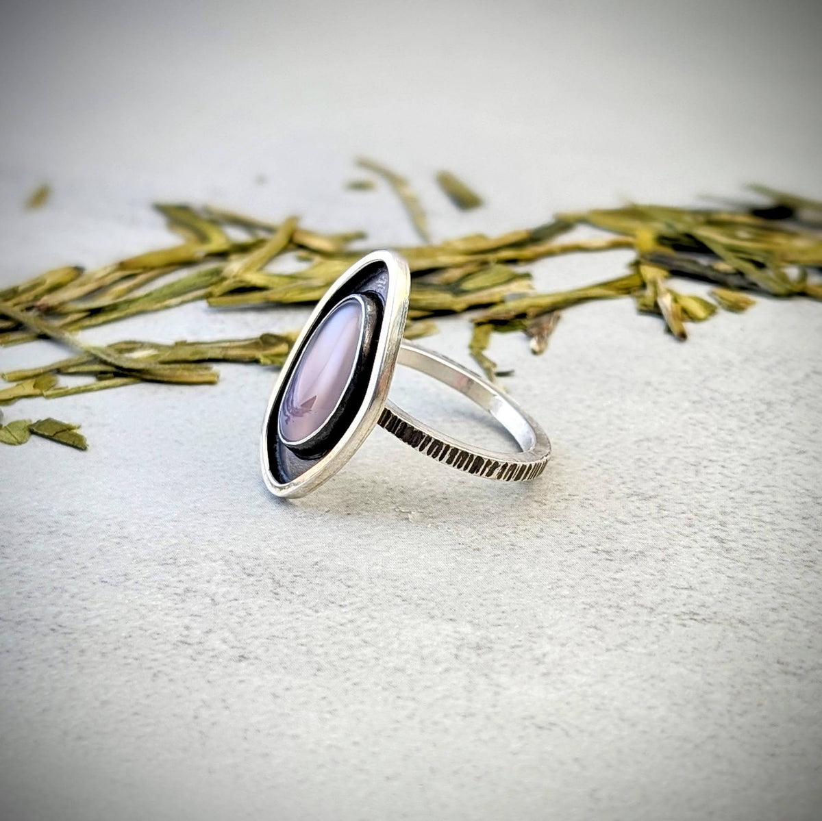 Holley Blue silver ring