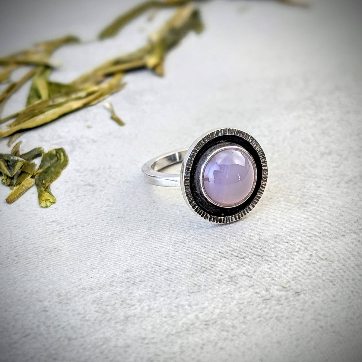 Holley Blue silver ring