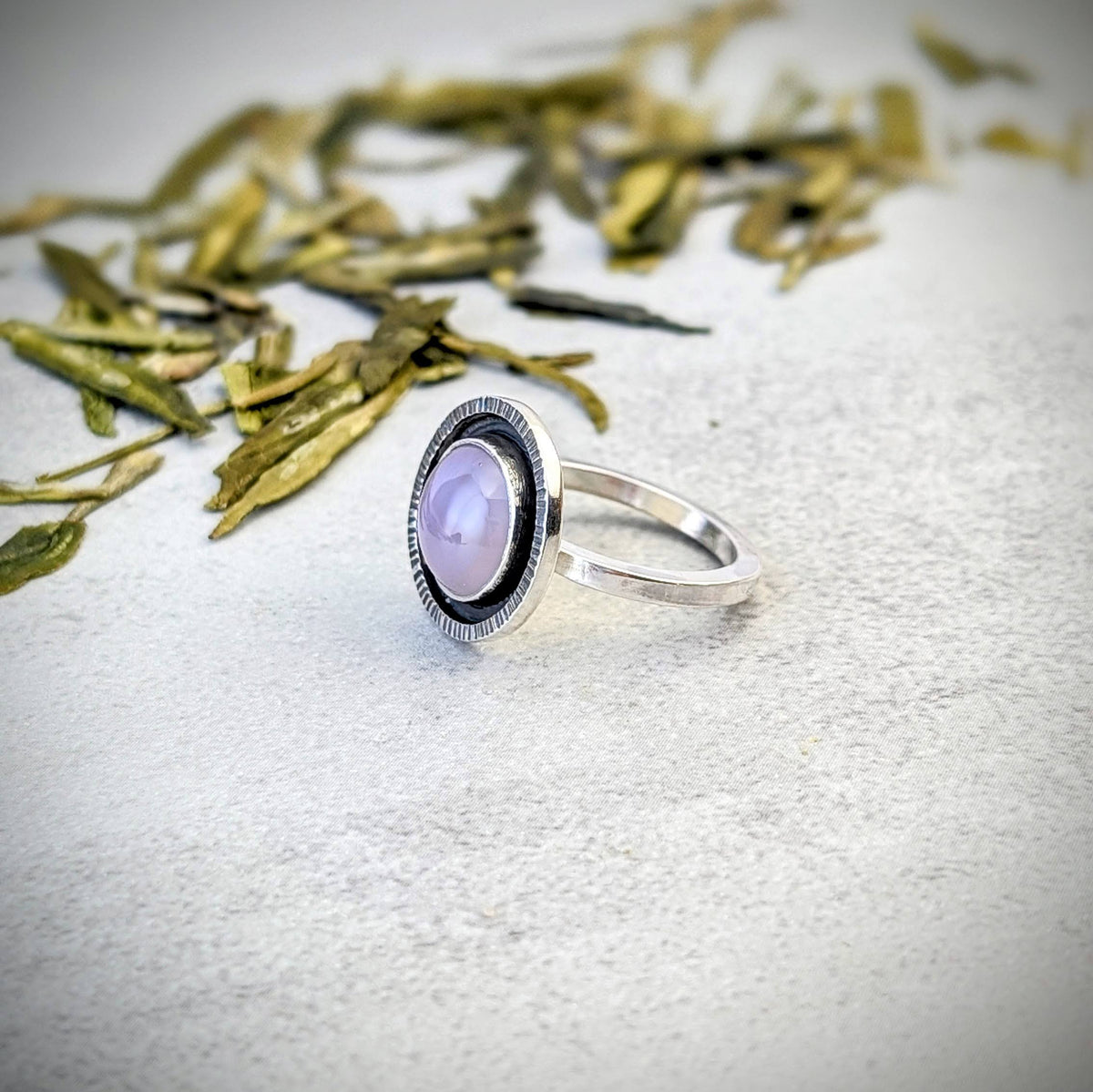 Holley Blue silver ring