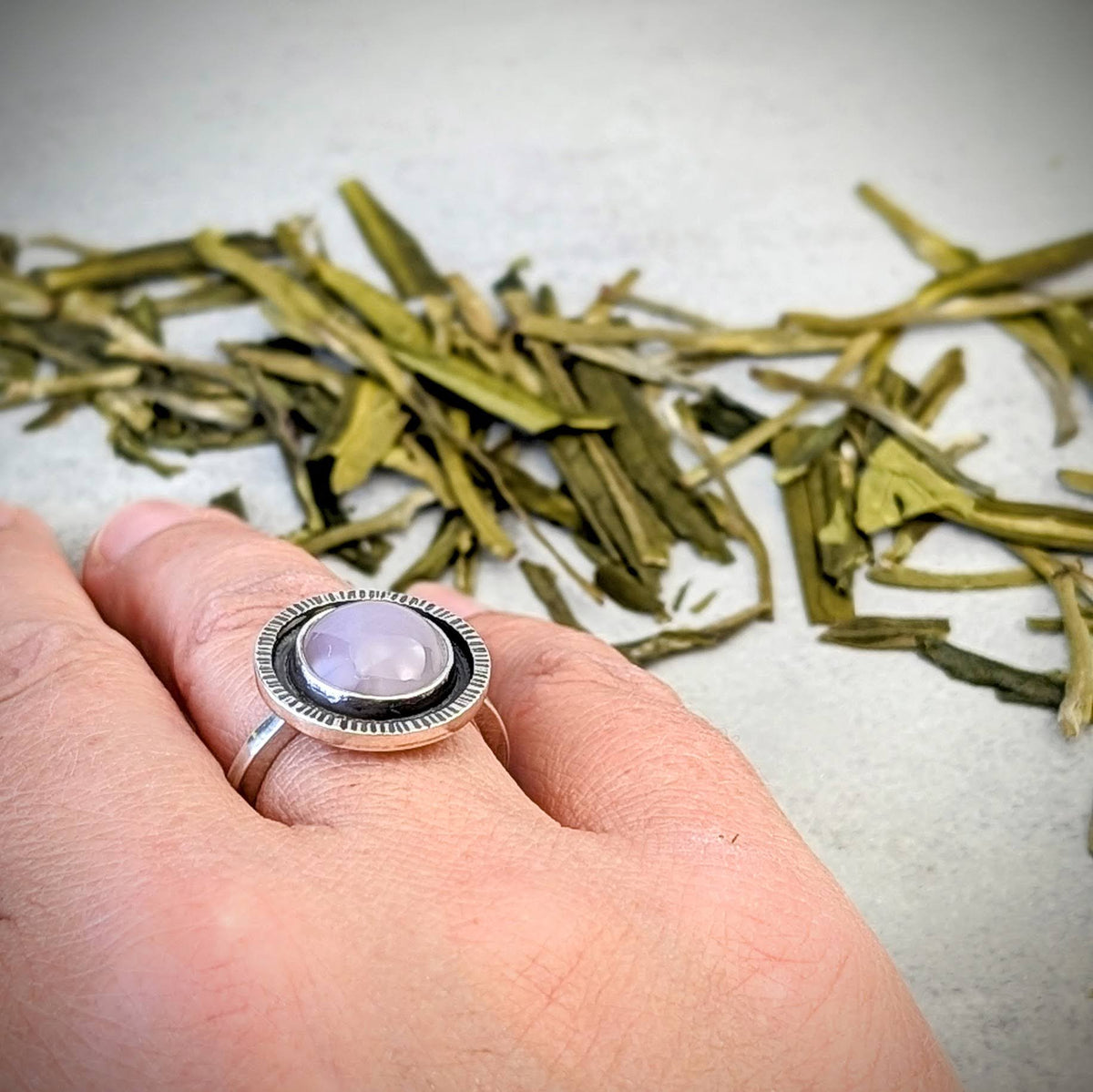 Holley Blue silver ring