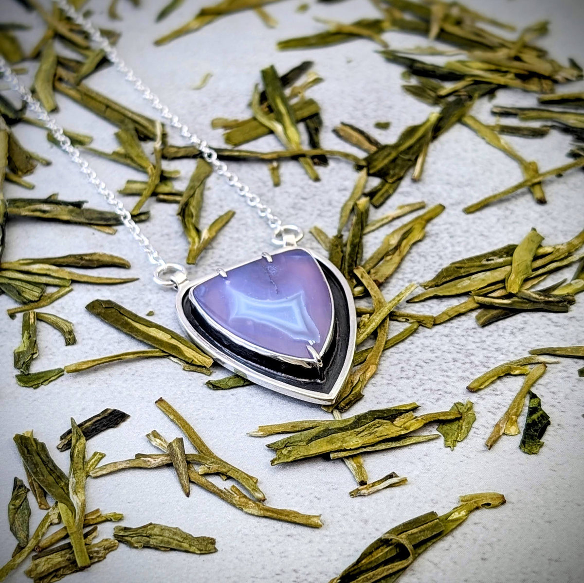 Holley Blue silver necklace