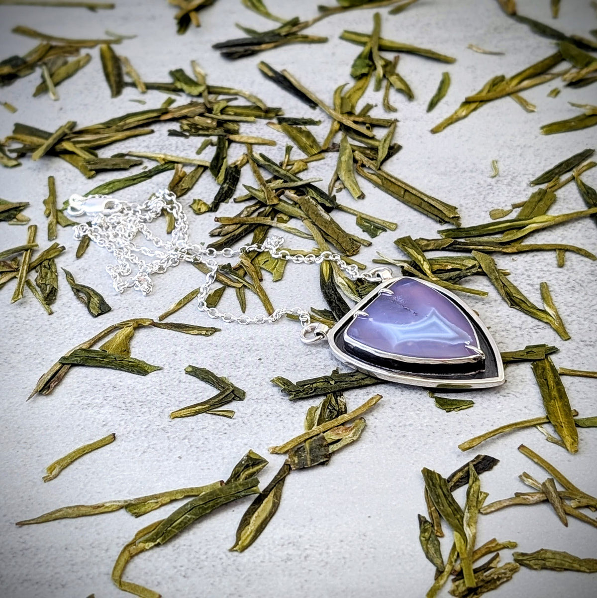 Holley Blue silver necklace