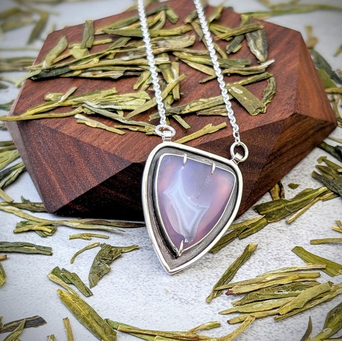 Holley Blue silver necklace