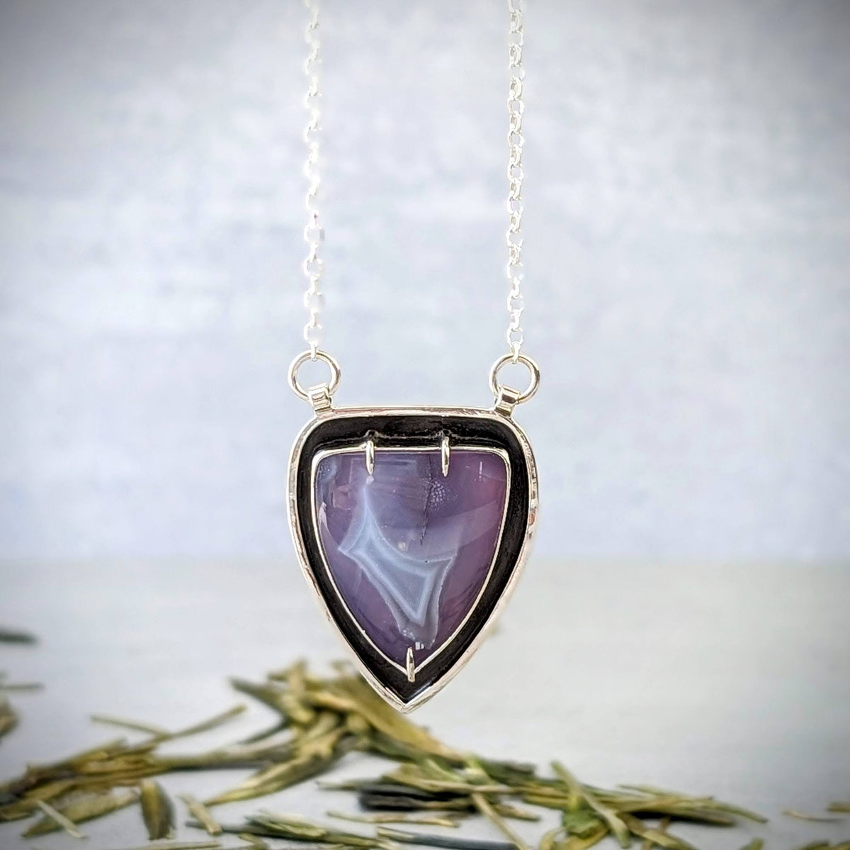 Holley Blue silver necklace