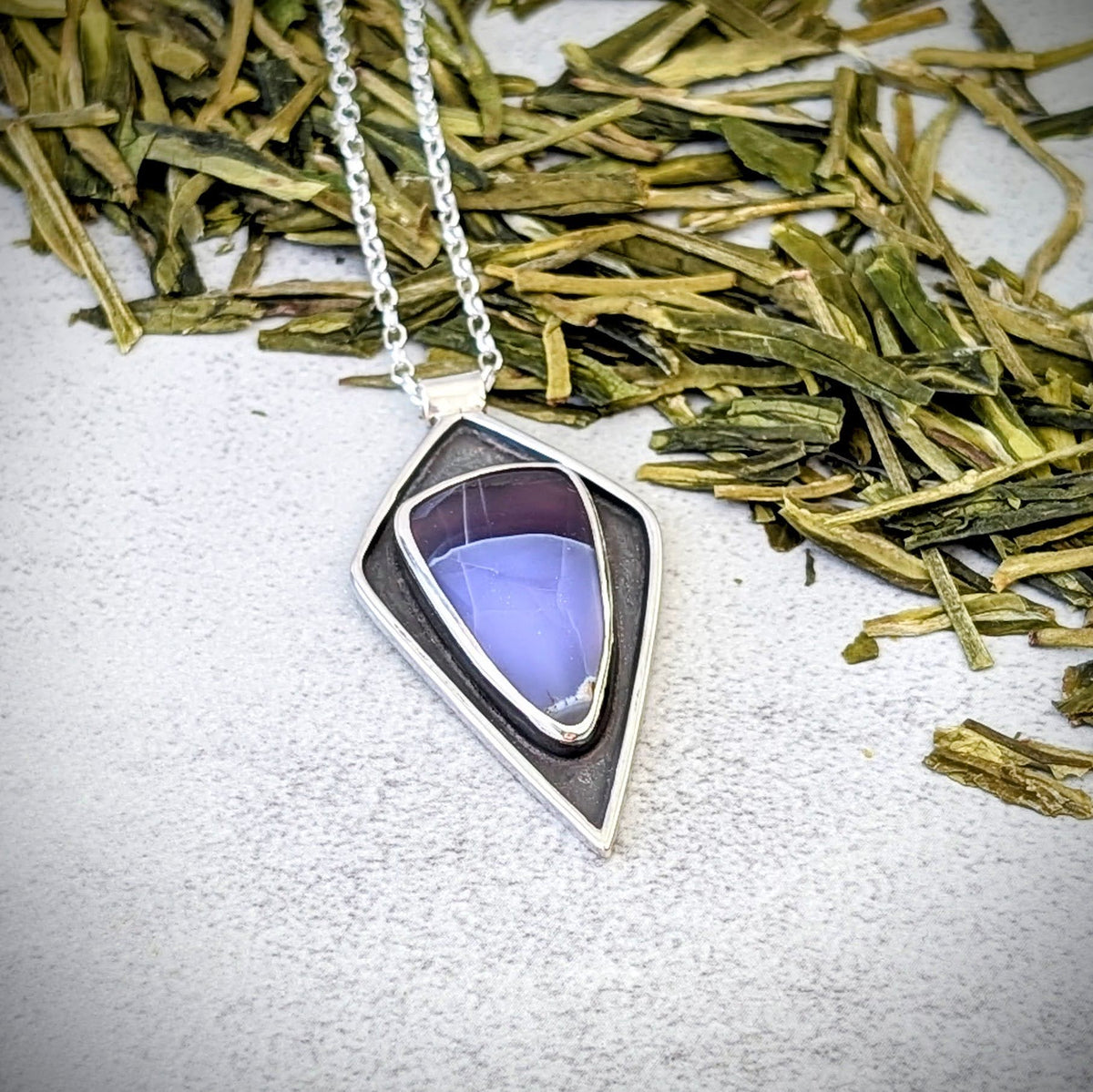 Holley Blue silver pendant