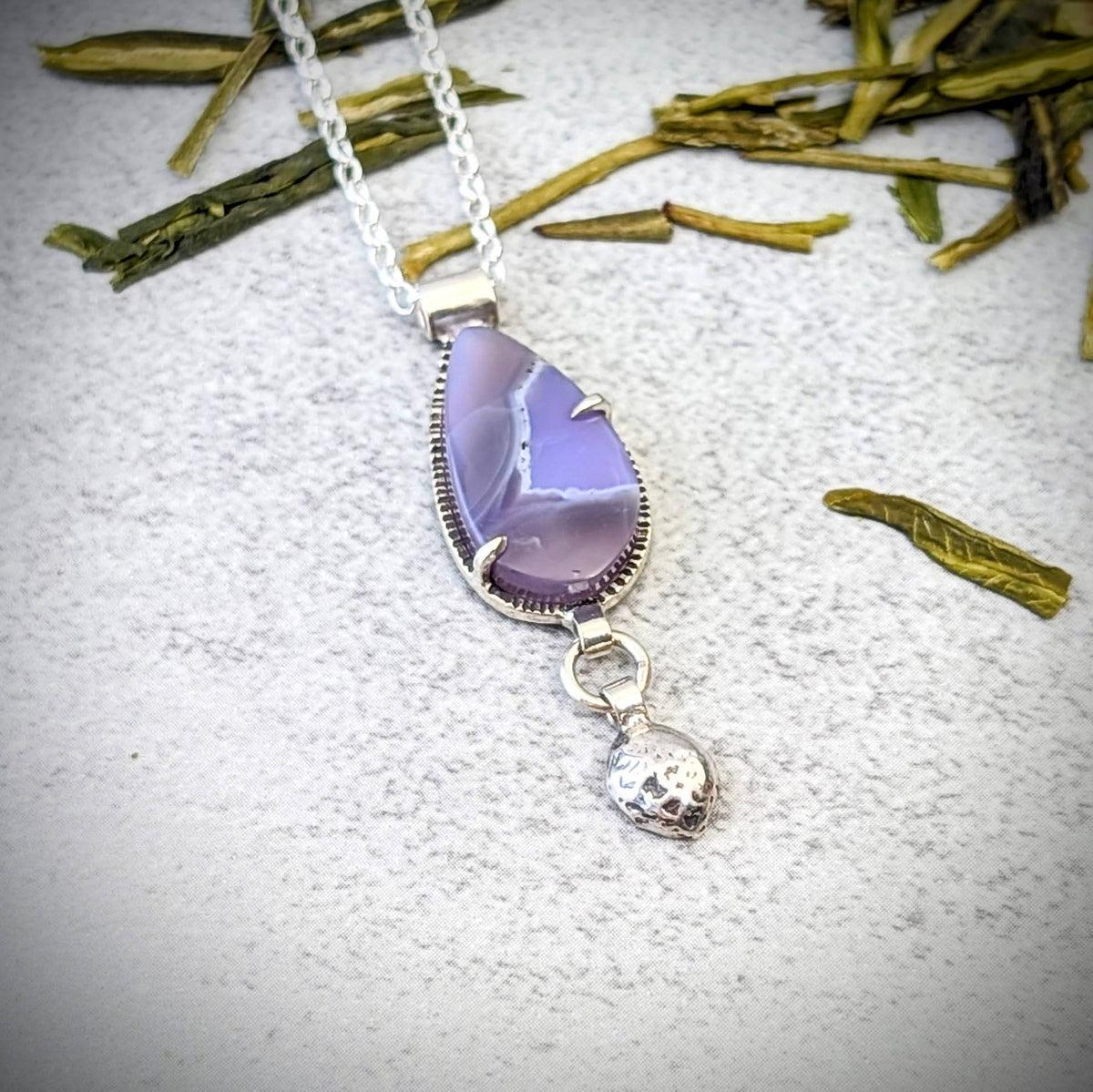 Holley Blue silver pendant