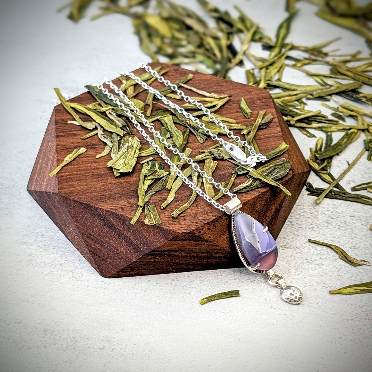 Holley Blue silver pendant