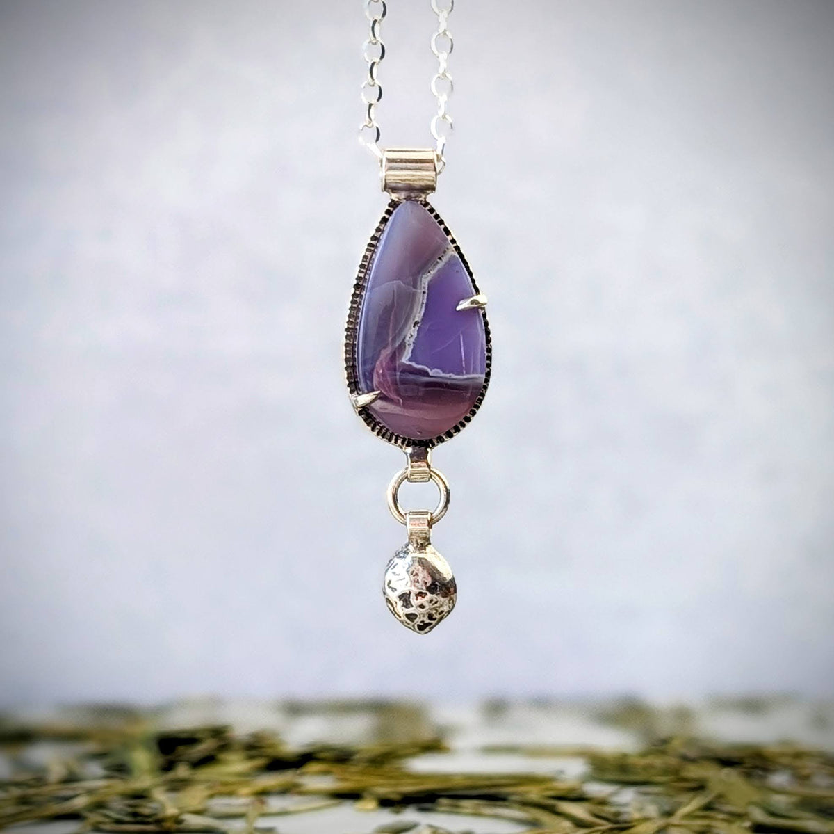 Holley Blue silver pendant
