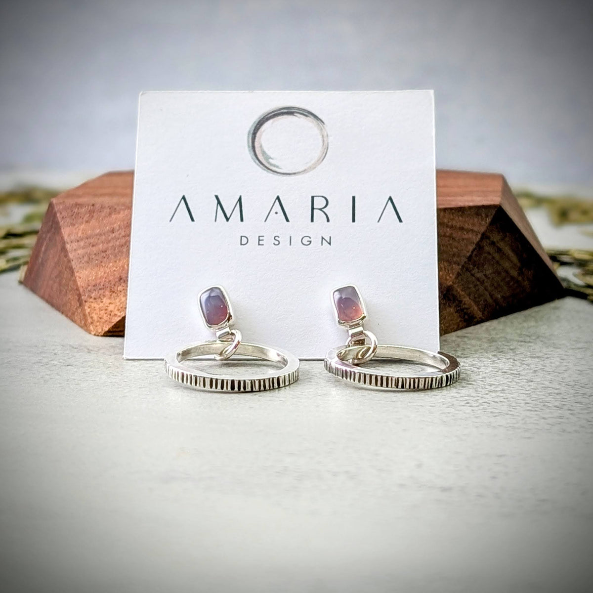 Holley Blue silver earrings