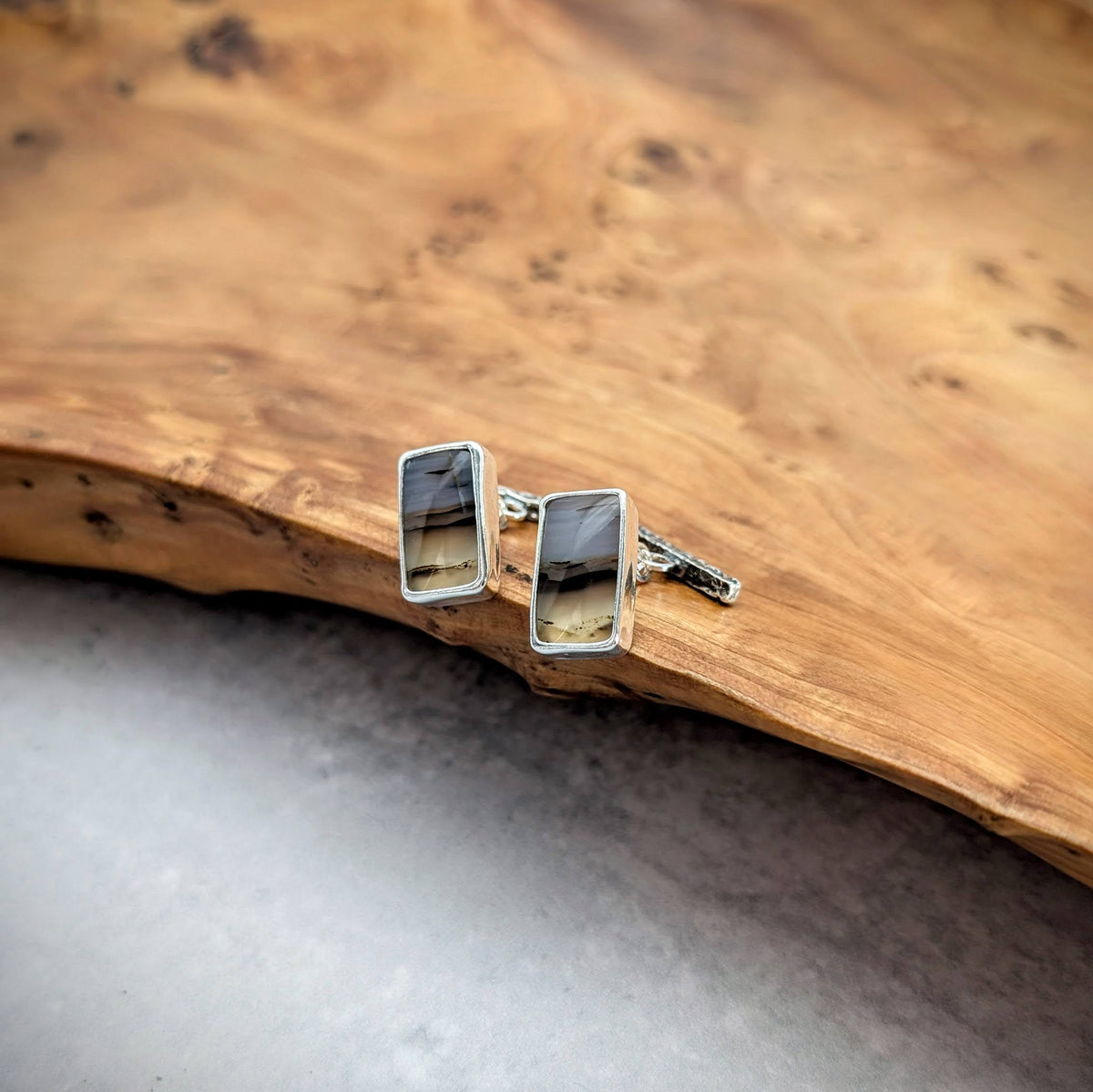 Montana Agate Cuff Links