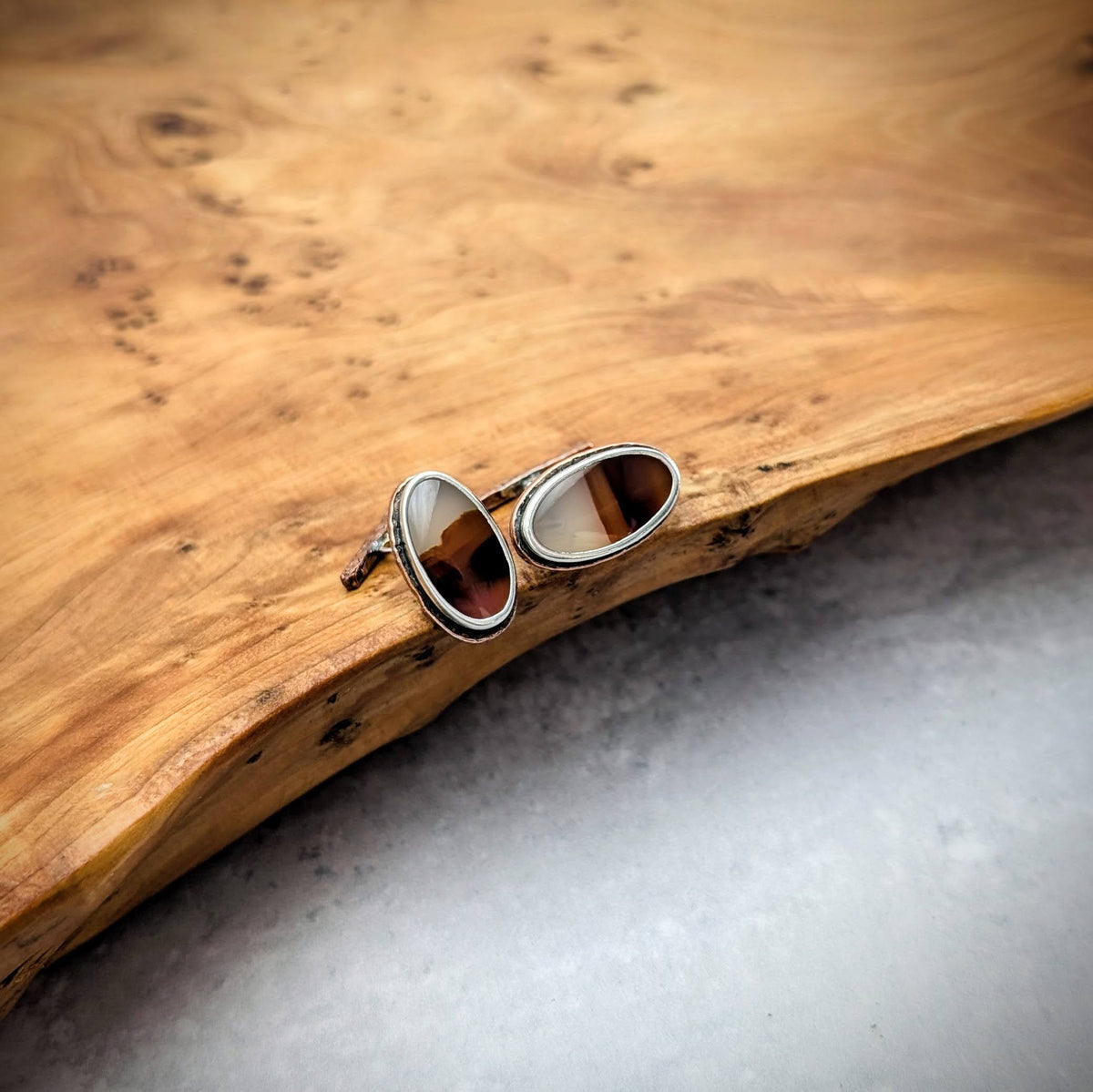 Montana Agate Cuff links