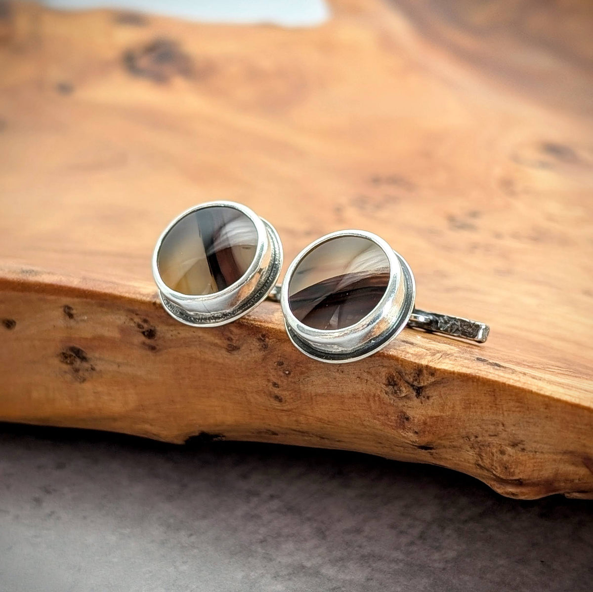 Montana Agate Cuff Links