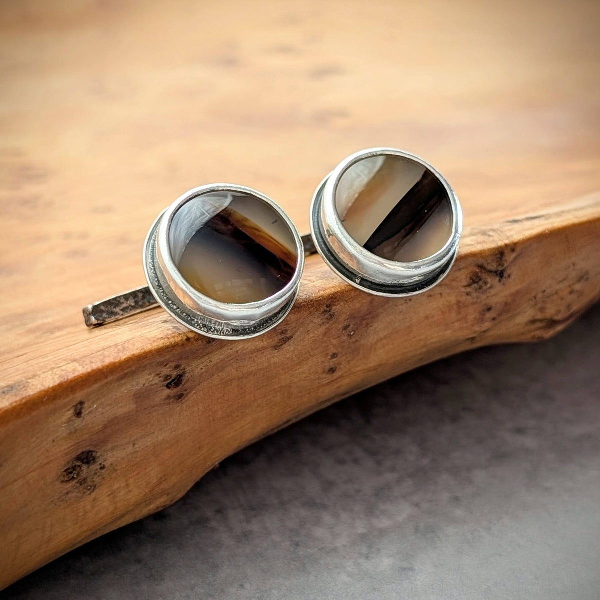 Montana Agate Cuff Links