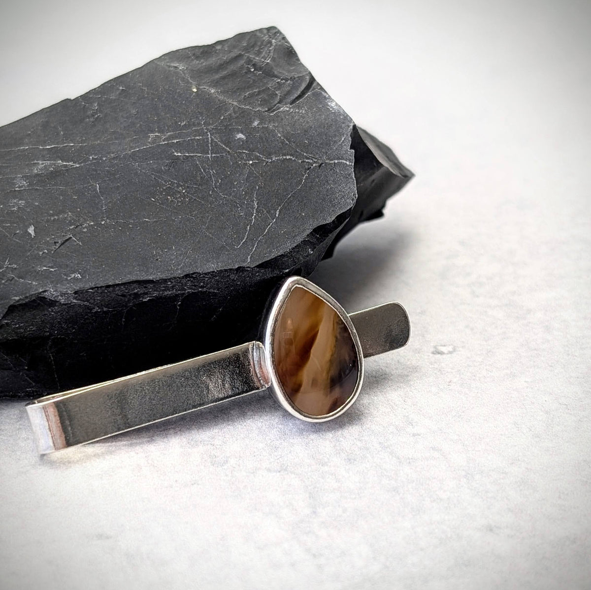 Montana Agate Tie Bar