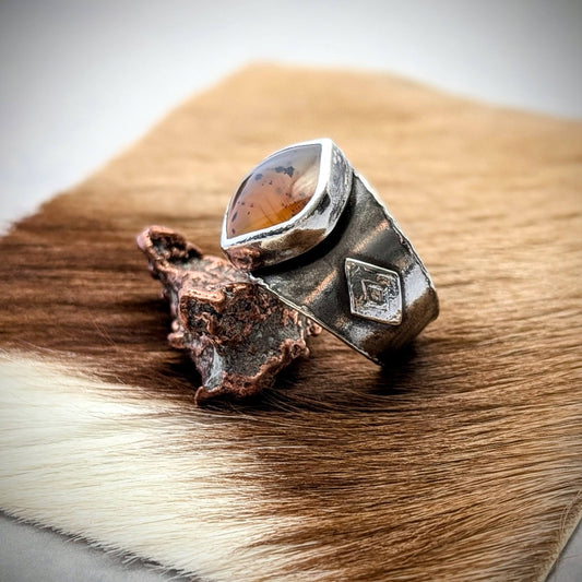 Statement Montana Agate Ring