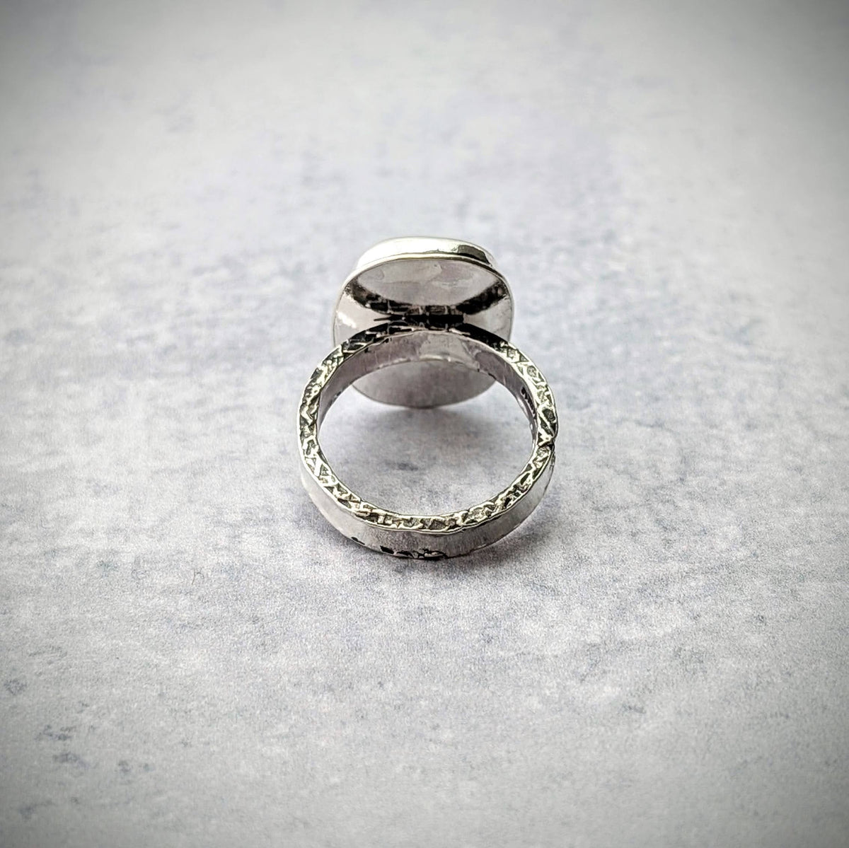 Dark Montana Agate Ring