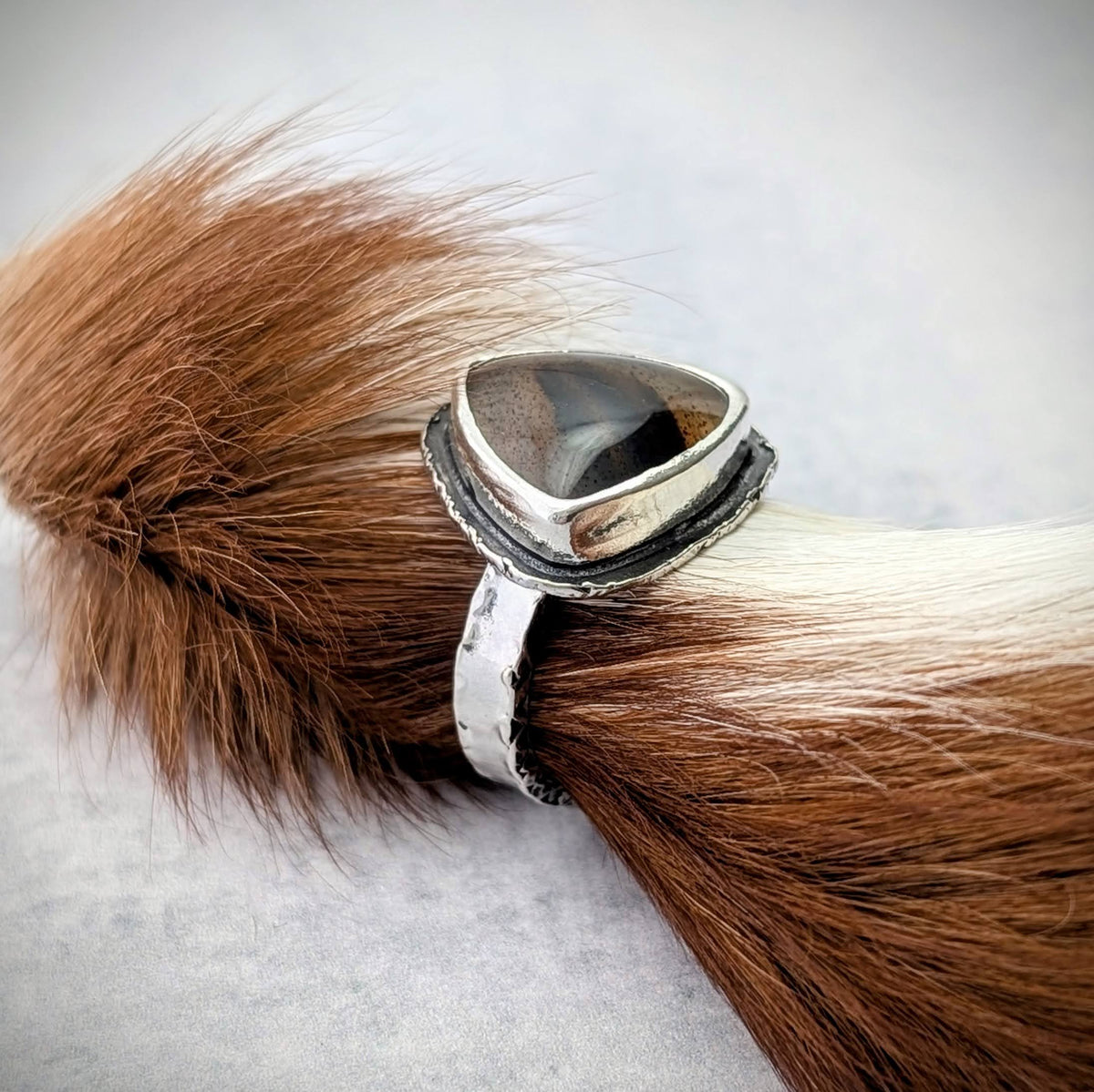 Rustic Montana Agate Ring