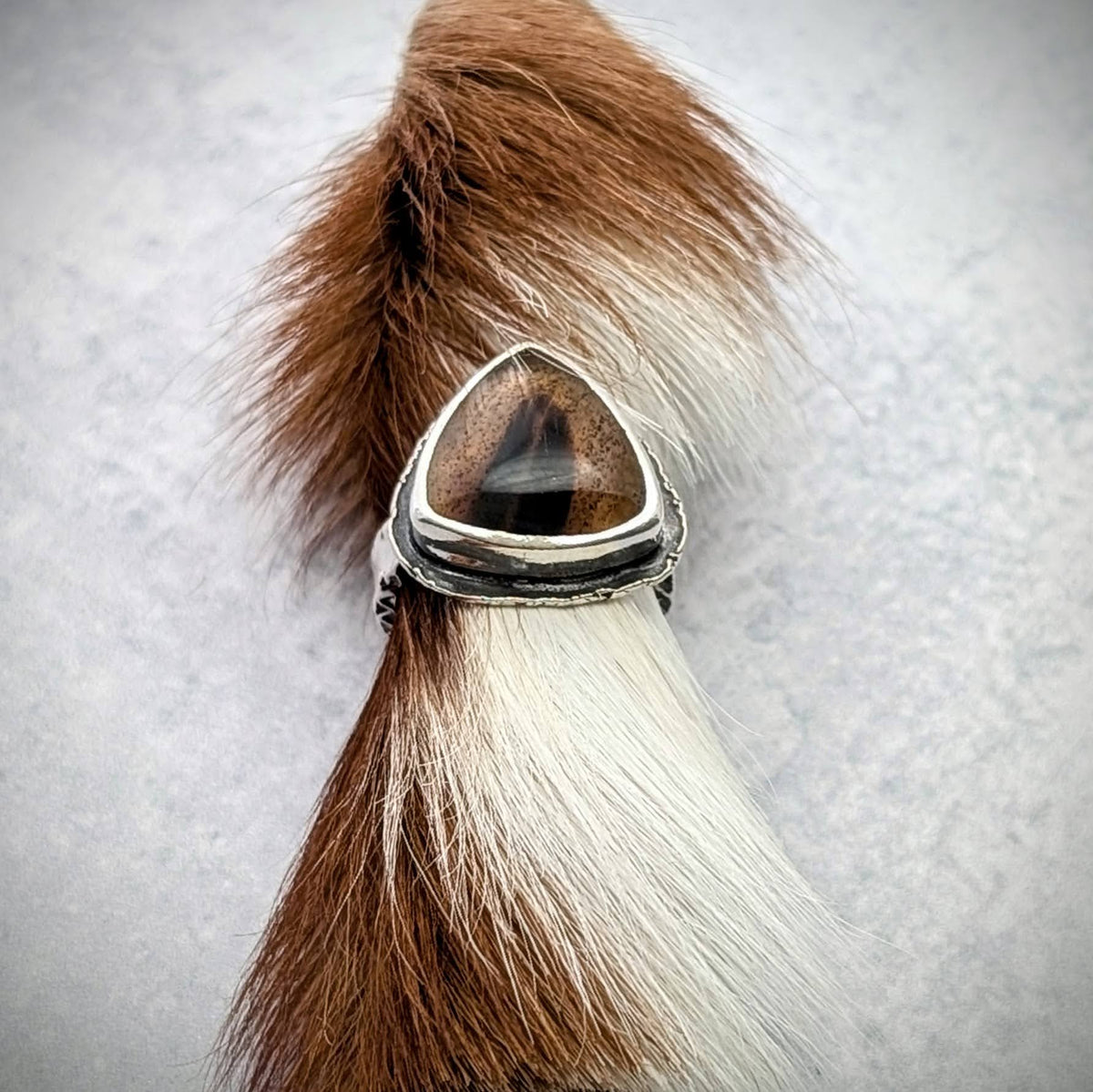 Rustic Montana Agate Ring