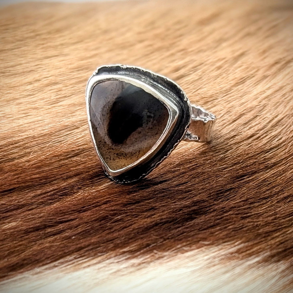 Rustic Montana Agate Ring