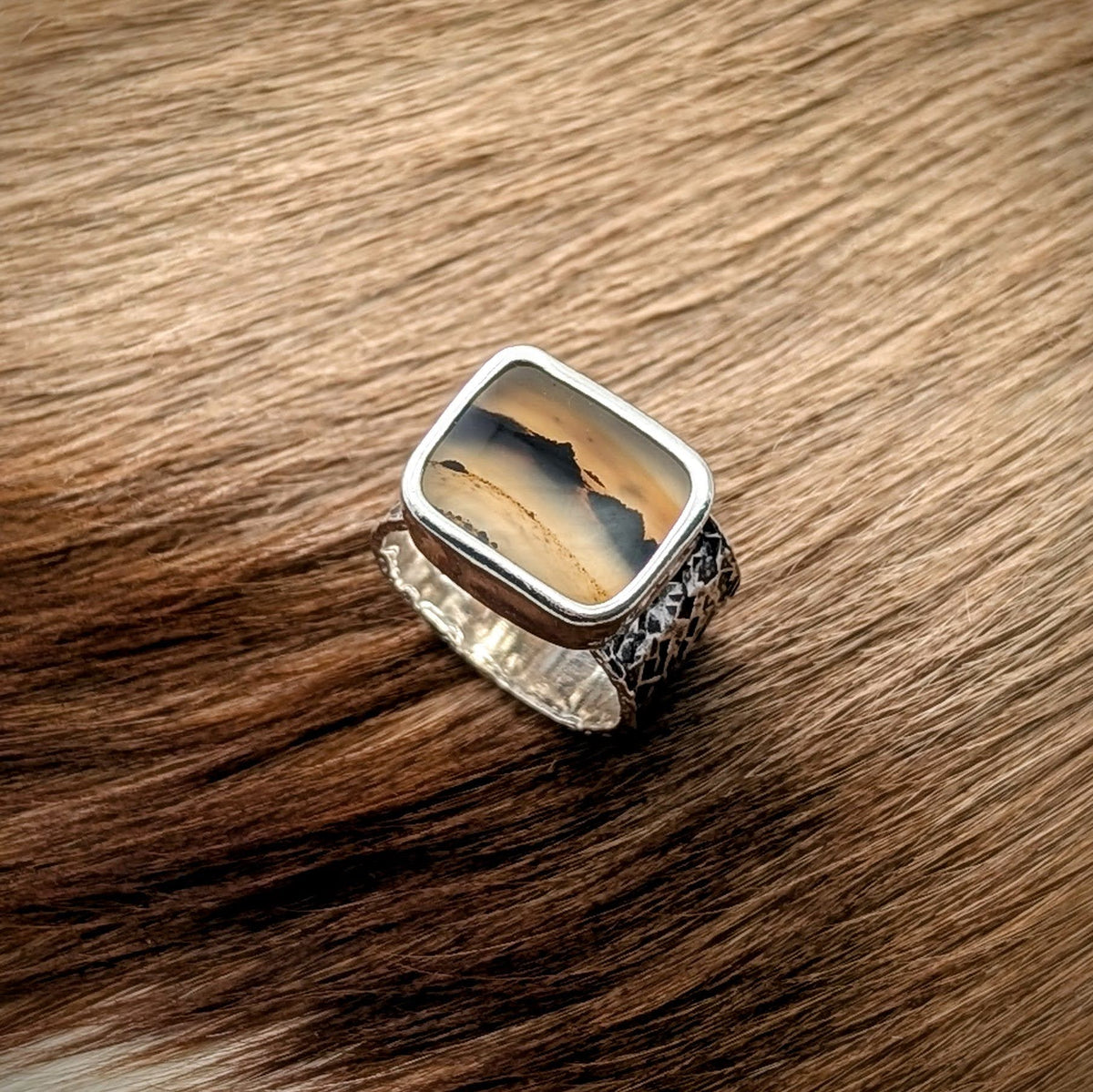Bold Montana Agate Ring