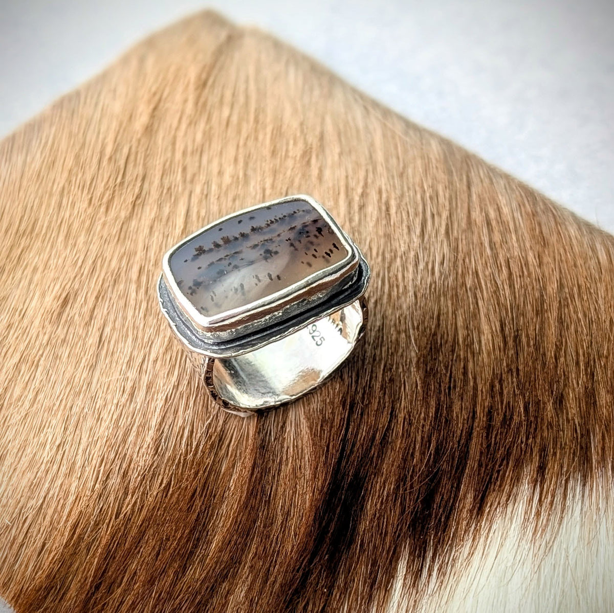 Montana Agate Statement Ring