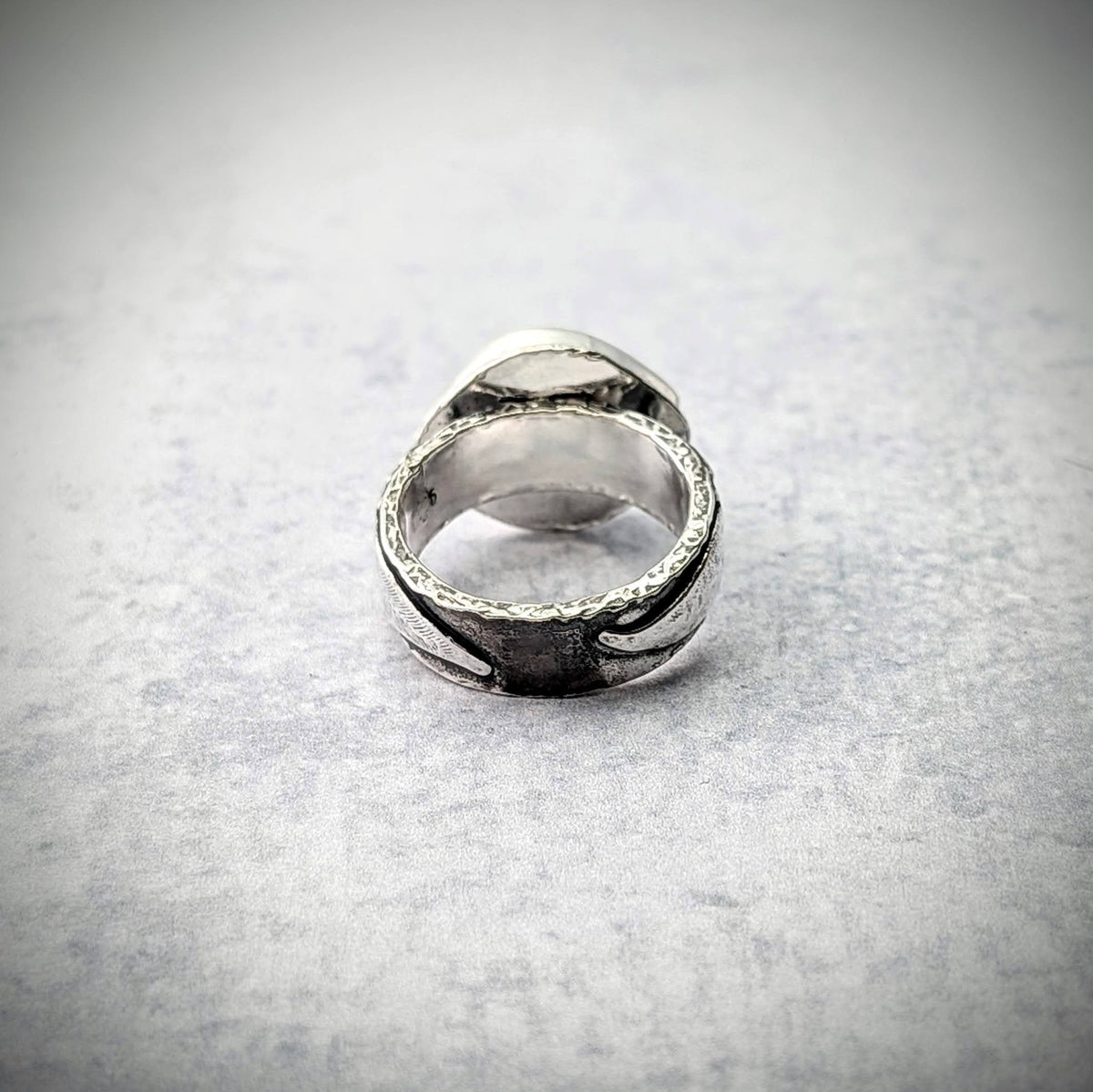 Montana Agate Feather Ring