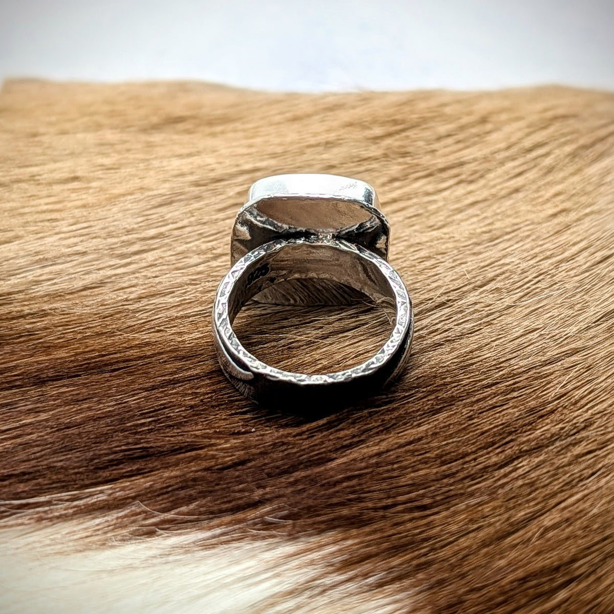 Montana Agate Feather Ring
