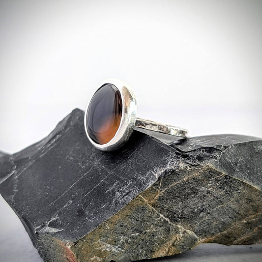 Minimalist Montana Agate Ring
