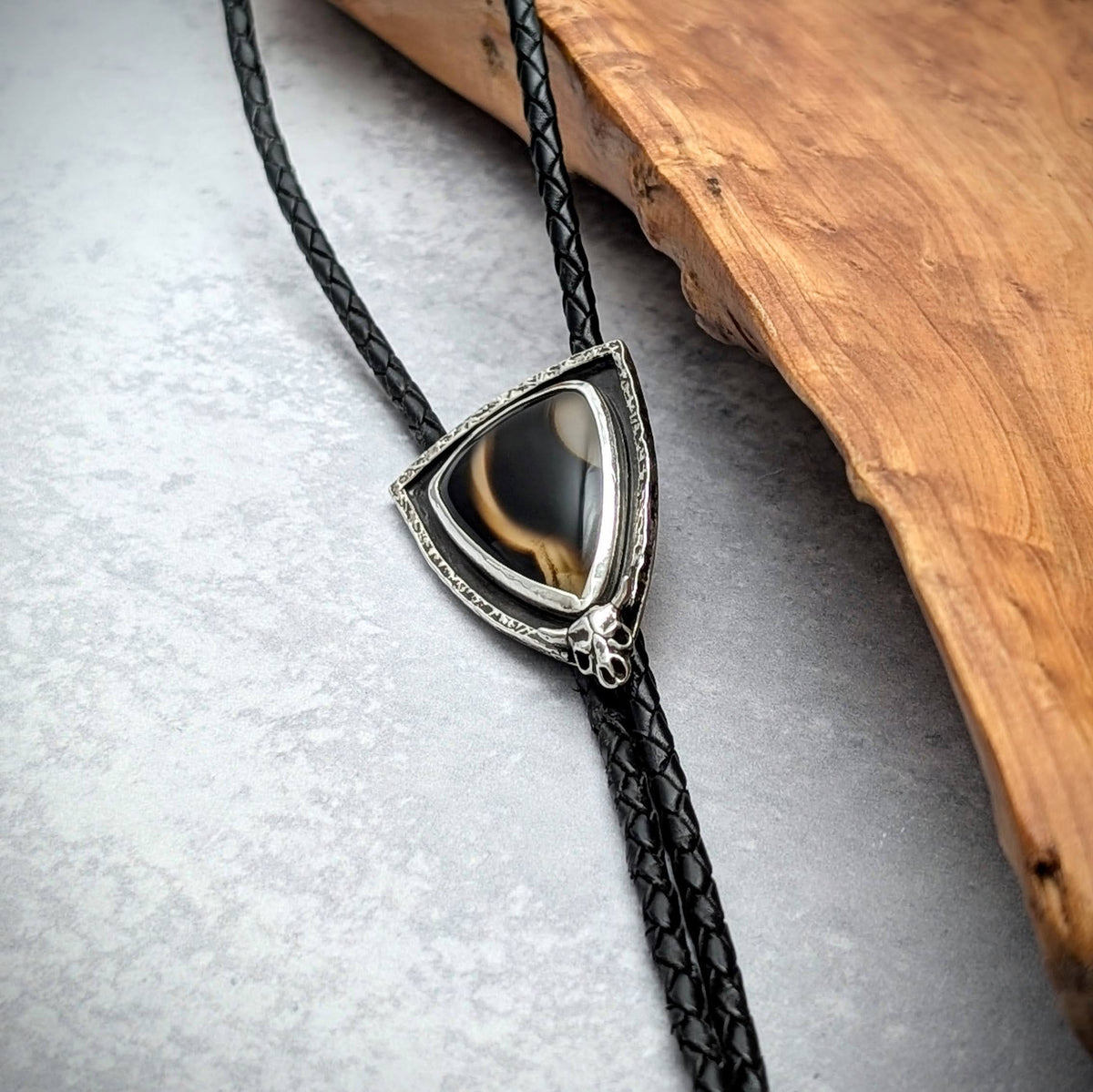 Montana Agate BOLO Tie