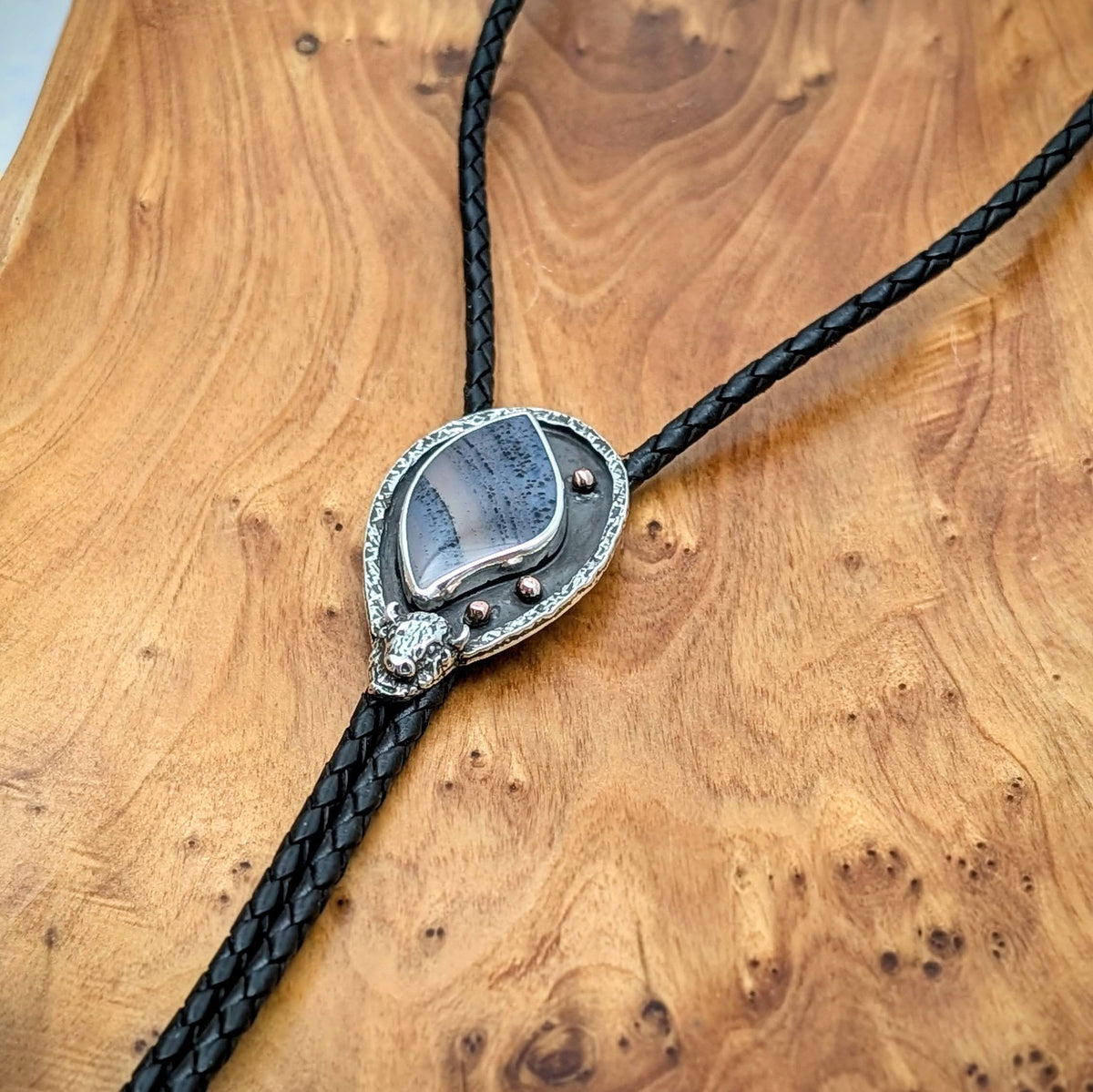 Montana Agate BOLO Tie